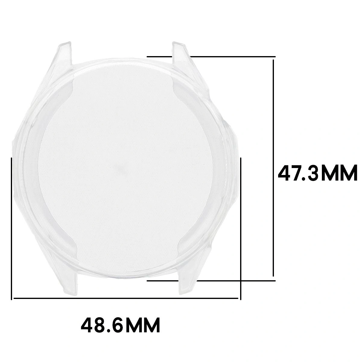 Wymiary obudowy Bizon Case Watch Felipe dla Huawei Watch GT6 46 mm